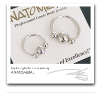 ステンレス製 サーキュラーバーベル 16Ga. 7/16