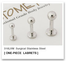 【ANATOMETAL】ボディピアスステンレス・ワンピース・ラブレット16Ga.