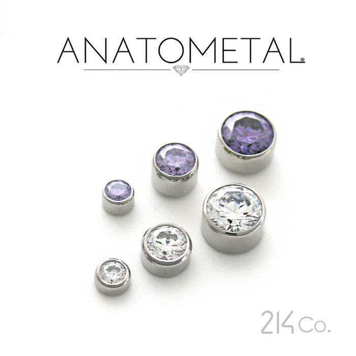 4mm ベゼルセット ジェムエンド 単品 ANATOMETAL