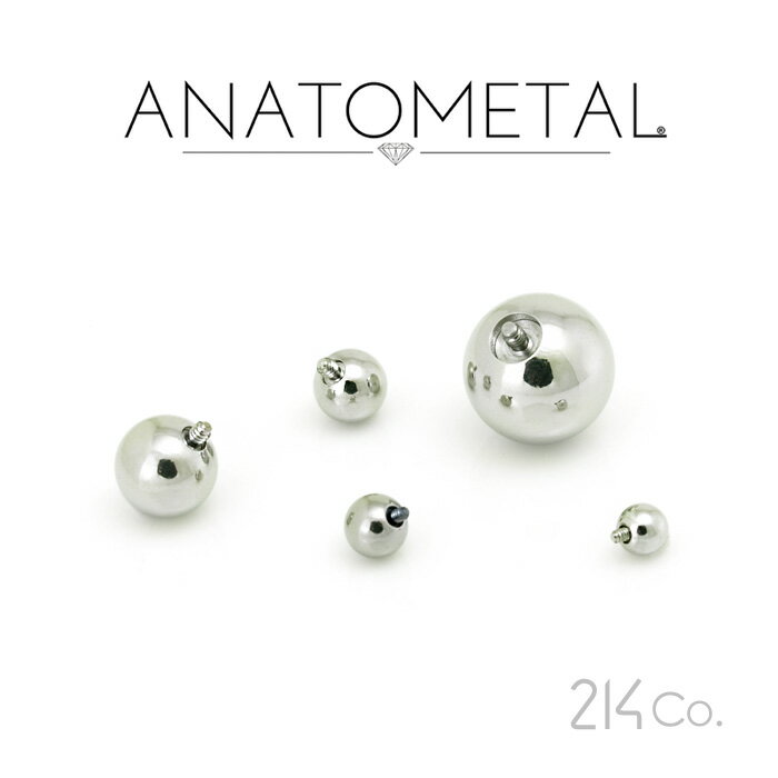 ステンレス製 バーベルボール 1/4” 5/16” 3/8” 7/16” 1/2” 9/16” 5/8” 単品 ANATOMETAL