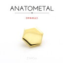 18金 イエローゴールド ヘキサゴンエンド 単品 ANATOMETAL