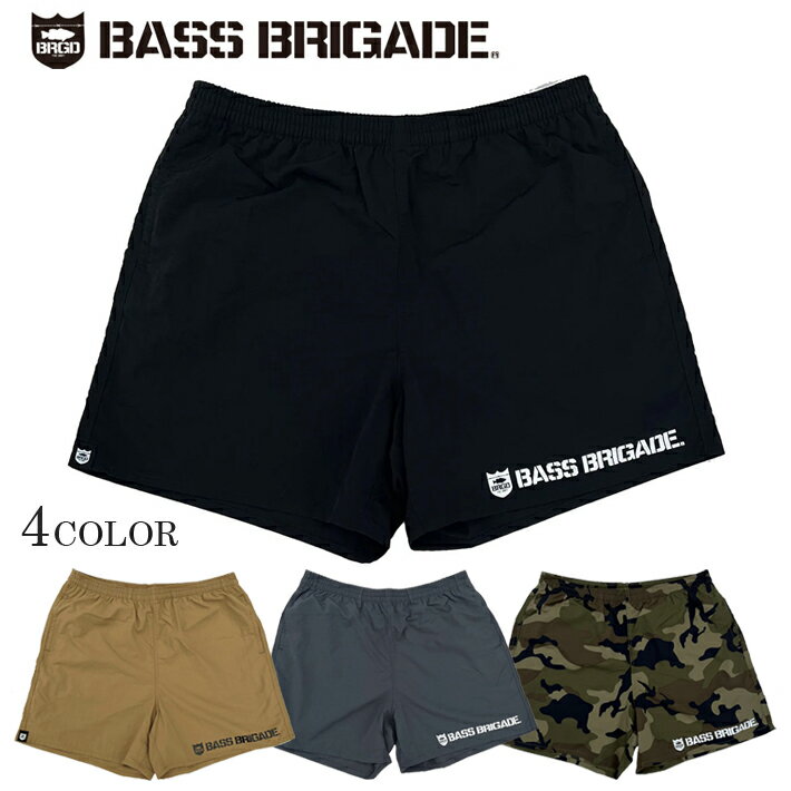 ڳŷѡSALEۥХ֥ꥲ 硼 BASS BRIGADE BRGD Shield & Word Mark Nylon Shorts Φξ ʥ󥷥硼 Хեå ǥץ Х ȥɥ ù