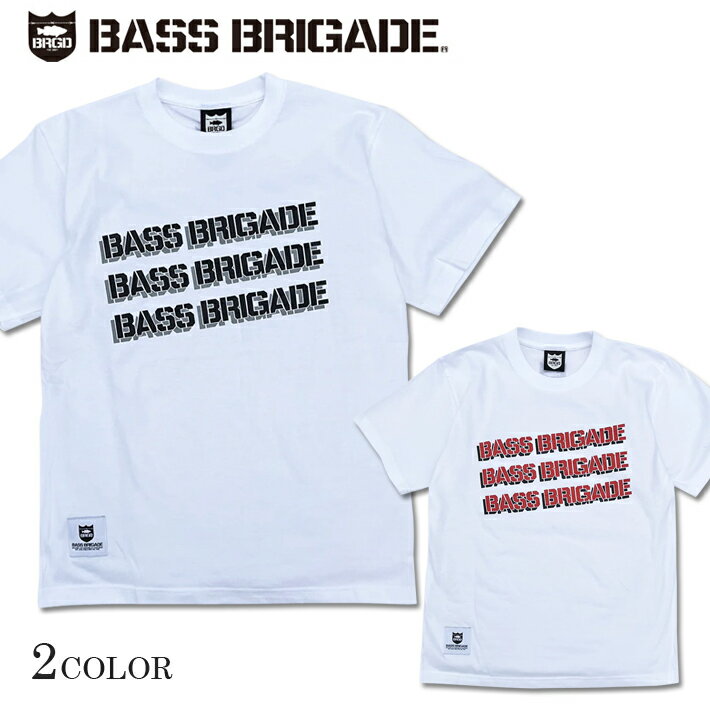 バスブリゲード Tシャツ BASS BRIGADE Slanted Word Mark Tee バスフィッシング デプス バス釣り 釣り メール便送料無料