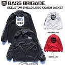 コーチジャケット BASS BRIGADE バスブリゲードSKELETON SHIELD LOGO COACH JACKETバスフィッシング バス釣り 釣り 84DEPS デプス ジャケット