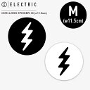 ステッカー ELECTRIC エレクトリック ICON LOGO STICKER- M (w11.5cm)【2色展開】 シール ラミネート加工 サングラス スノ...