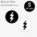 ステッカー ELECTRIC エレクトリック ICON LOGO STICKER- S (w7.5cm)【2色展開】 シール ラミネート加工 サングラス スノー...