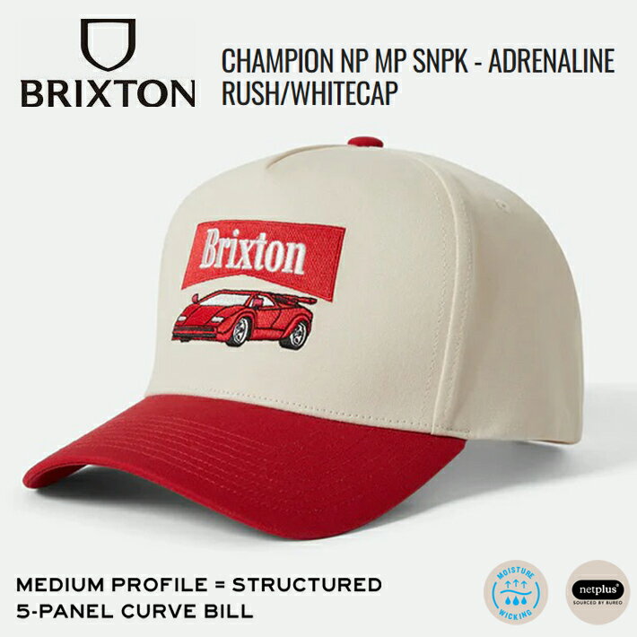 Rakuten - BRIXTON ブリクストン キャップ CHAMPION NP MP SNPK - ADRENALINE RUSH/WHITECAP スナップバック キャップ CAP スケボー アメ車 バイカー ストリート サーフィン