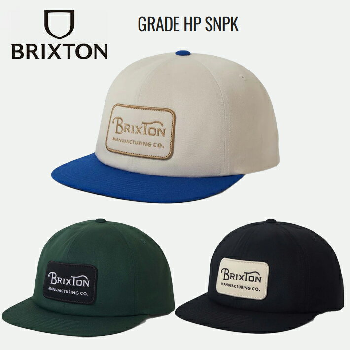 Rakuten - BRIXTON ブリクストン キャップ GRADE HP SNPK スナップバック キャップ CAP スケボー アメ車 バイカー ストリート サーフィン