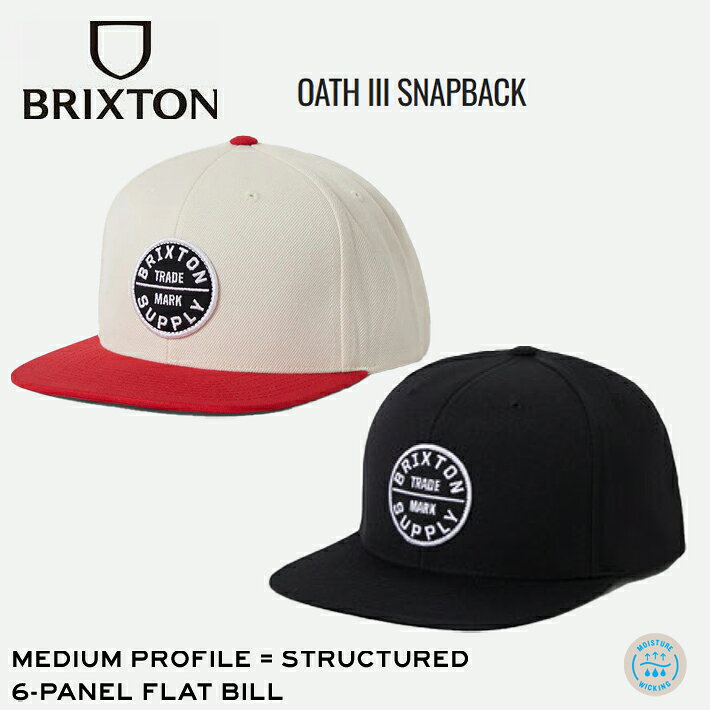 BRIXTON ブリクストン キャップ OATH III SNAPBACK スナップバック キャップ CAP スケボー アメ車 バイカー ストリート サーフィン