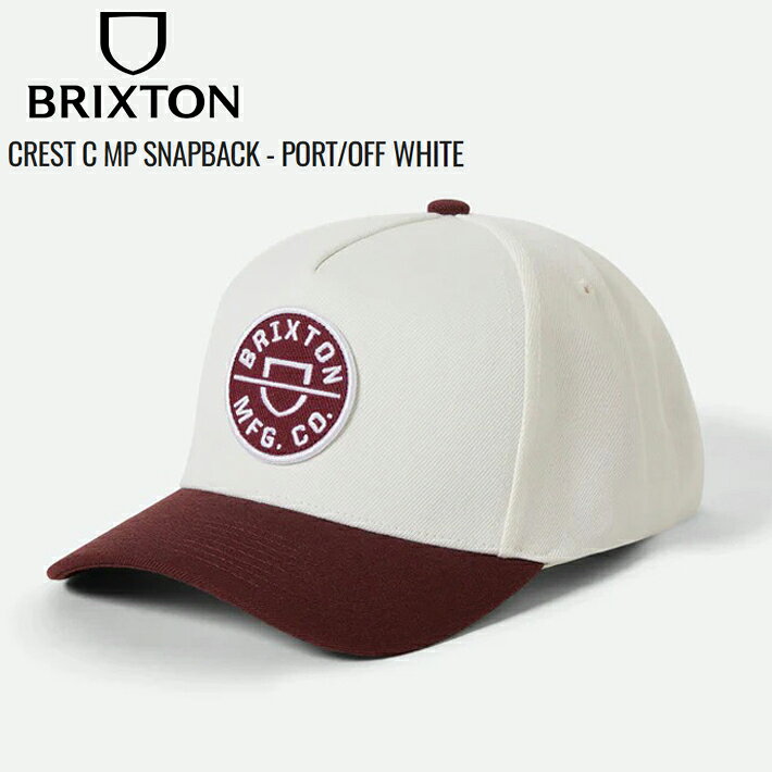 Rakuten - BRIXTON ブリクストン キャップ CREST C MP SNAPBACK - PORT/OFF WHITE スナップバック キャップ CAP スケボー スケートボード ストリート サーフィン