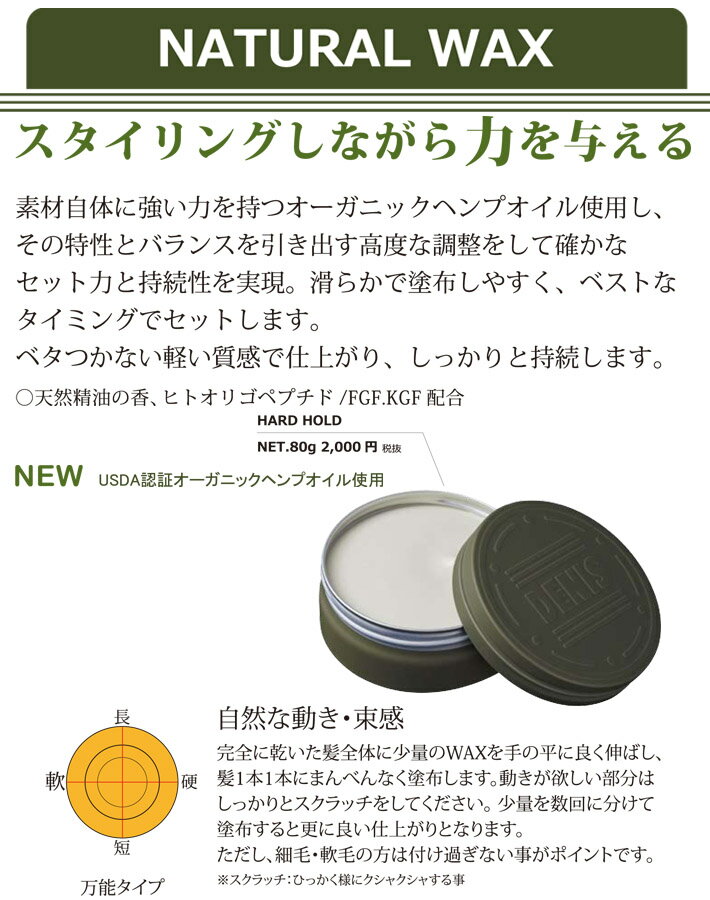 ヘアワックス ポマード DENIS デニス N...の紹介画像2