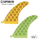 シングルフィン サーフィン フィン CAPTAIN FIN キャプテンフィン Josh Hall x T. Moeski 7.5 Yellow / Green ...
