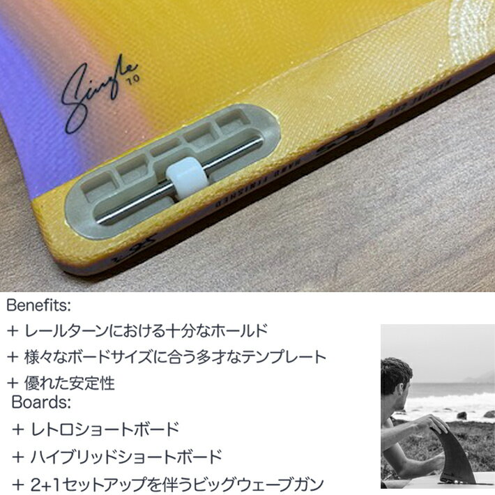 FCS2 シングルフィン エフシーエス2フィン ロングボードフィン ESSENTIAL SERIES S...