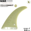 FCS2 エフシーエスツーシングルフィン 送料無料!FCS II CONNECT PG LONGBOARD FIN 8” -Eucalyptus- ロングボード...