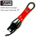 [VR[h CROW HALEY Surf leash hOlive Greenh REGULAR 7f N[n[[T[t[V ~bhOX t@{[hp[VR[h 100% MADE IN USA@nhCh T[tB V[g{[h T[tMA    