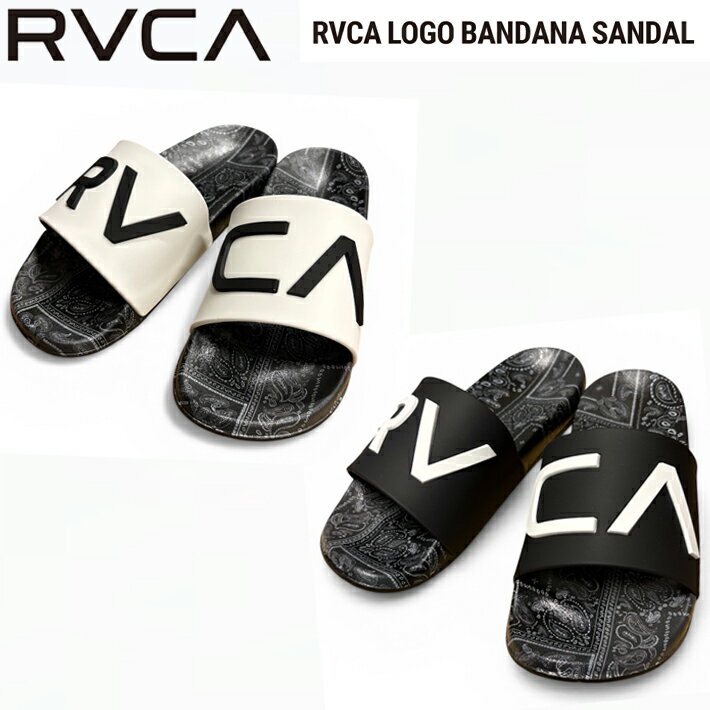 Rakuten - シャワーサンダル RVCA ルーカ LOGO BANDANA SANDAL ウィメンズ/ファッションサンダル/スライドオン サンダル