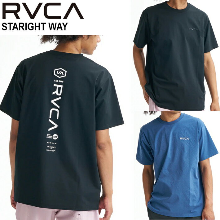 乐天商城 - 半袖サーフTシャツ RVCA ルーカ メンズ STRAIGHT WAY BG041857 吸水速乾性・UPF50+のUVプロテクション・4WAYストレッチ・耐塩素性を備えた「SURF TEE」シリーズ