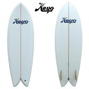 KEYO SURFBOARDS キーヨ サーフボード TRADITIONAL FISH トラディショナルフィッシュ 5’7” オンフィン フィッシュ/ツインフィ...