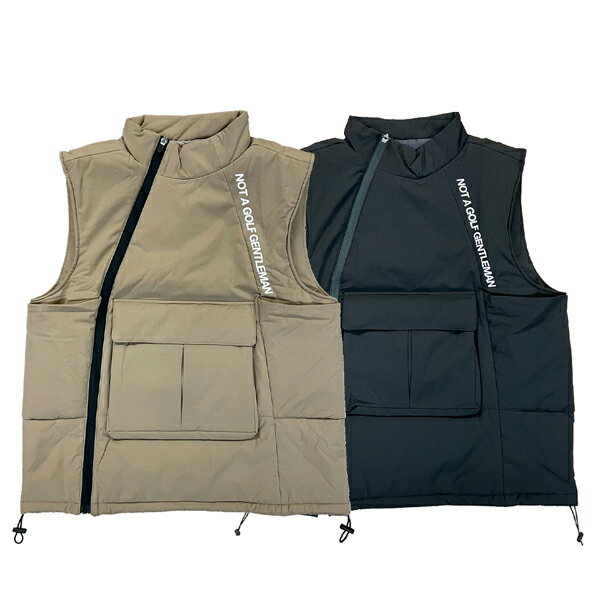 Captains Helm Golf Nagg Diagonal Zip Puffer Vest キャプテンズヘルム ゴルフ ダイアゴナル ジップ パファー ヴェスト