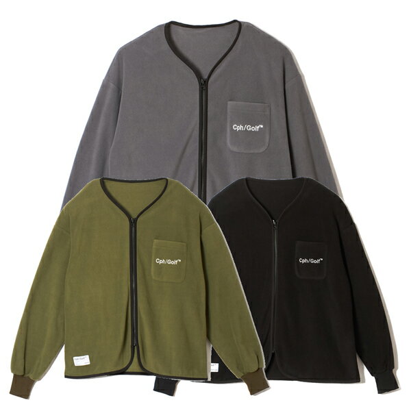 Captains Helm Golf : Cph/golf Micro Fleece No Collar Jacket キャプテンズヘルム ゴルフ マイクロ フリース ノーカラー ジャケット