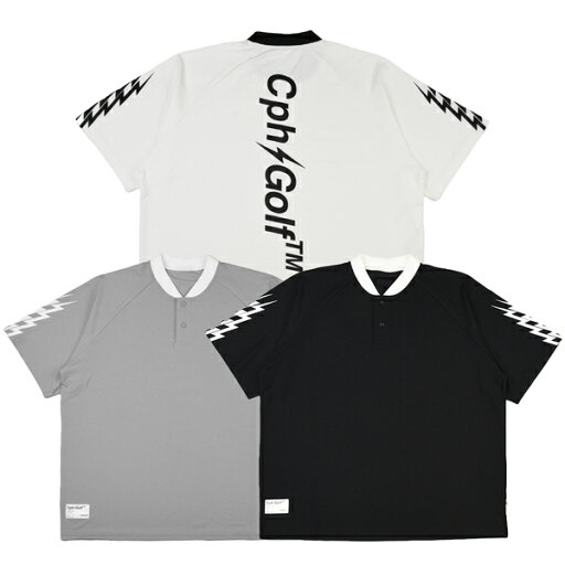 Captains Helm Golf Thunder Stripes Henry Neck Polo キャプテンズヘルム ゴルフ サンダー ストライプ ヘンリー ネック ポロ Captains Helm Golf Thunder Stripes Henry Neck Polo キャプテンズヘルム ゴルフ サンダー ストライプ ヘンリー ネック ポロ