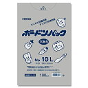 【3個までメール便対応】HEIKO ポリ袋 ボードンパック 穴ありタイプ 厚み0.02mm No.20-10L 100枚 厚0.02×幅180×高300mm