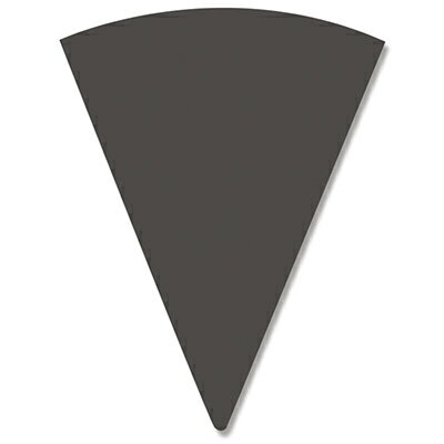 【メール便対応】HEIKO ワッフルコーンスリーブ 無地 ブラック 100枚 120×70mm（直径約50mm）