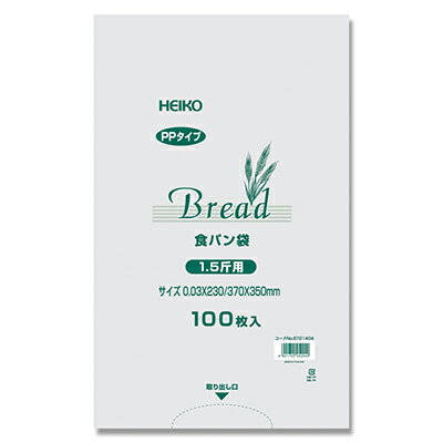 樂天商城 - HEIKO PP食パン1.5斤用 100枚 厚0．03×幅230／全体幅370×高350mm