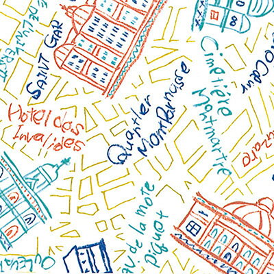 HEIKO 包装紙 半才 パリジェンヌ 100枚