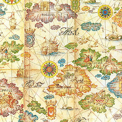 HEIKO ギフト包装紙 半才 コンパス 50枚