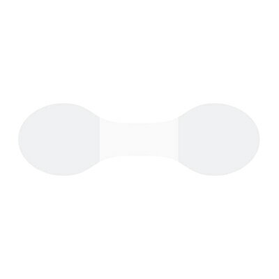 【メール便対応】HEIKO 業務用 タックラベル(シール) メガネシール 透明 450片 固定用シール メガネ型 ..