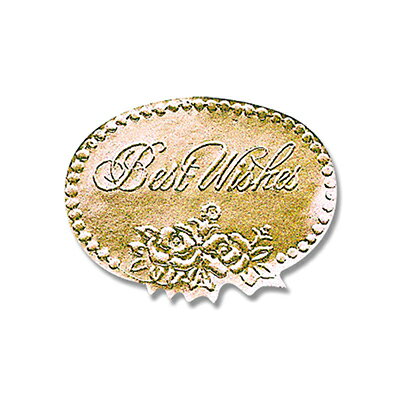 【メール便対応】HEIKO ギフトシール ベストウィッシュ金 M 104片