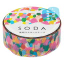 【メール便対応】【KINGJIM】キングジム ソーダ SODA 透明マスキングテープ シロップ CMTD15-001 15mm×3m ヒトトキ HITOTOKI