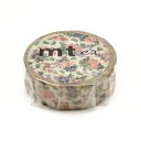 【メール便対応】【カモ井】「mt」マスキングテープ mt ex 小花・ボタニカルアート MTEX1P103 15mm×10m