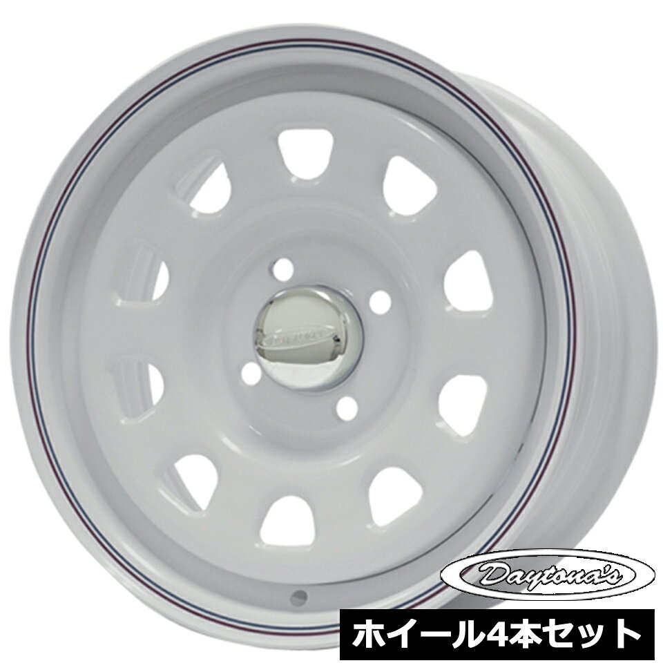 Rakuten - ホイール4本セット デイトナ DAYTONA'S ホワイト 14インチ 6.0J 4穴100 +30 プロボックス