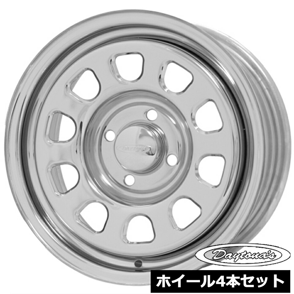 Rakuten - ホイール4本セット デイトナ DAYTONA'S クローム 14インチ 6.0J 4穴100 +30 プロボックス