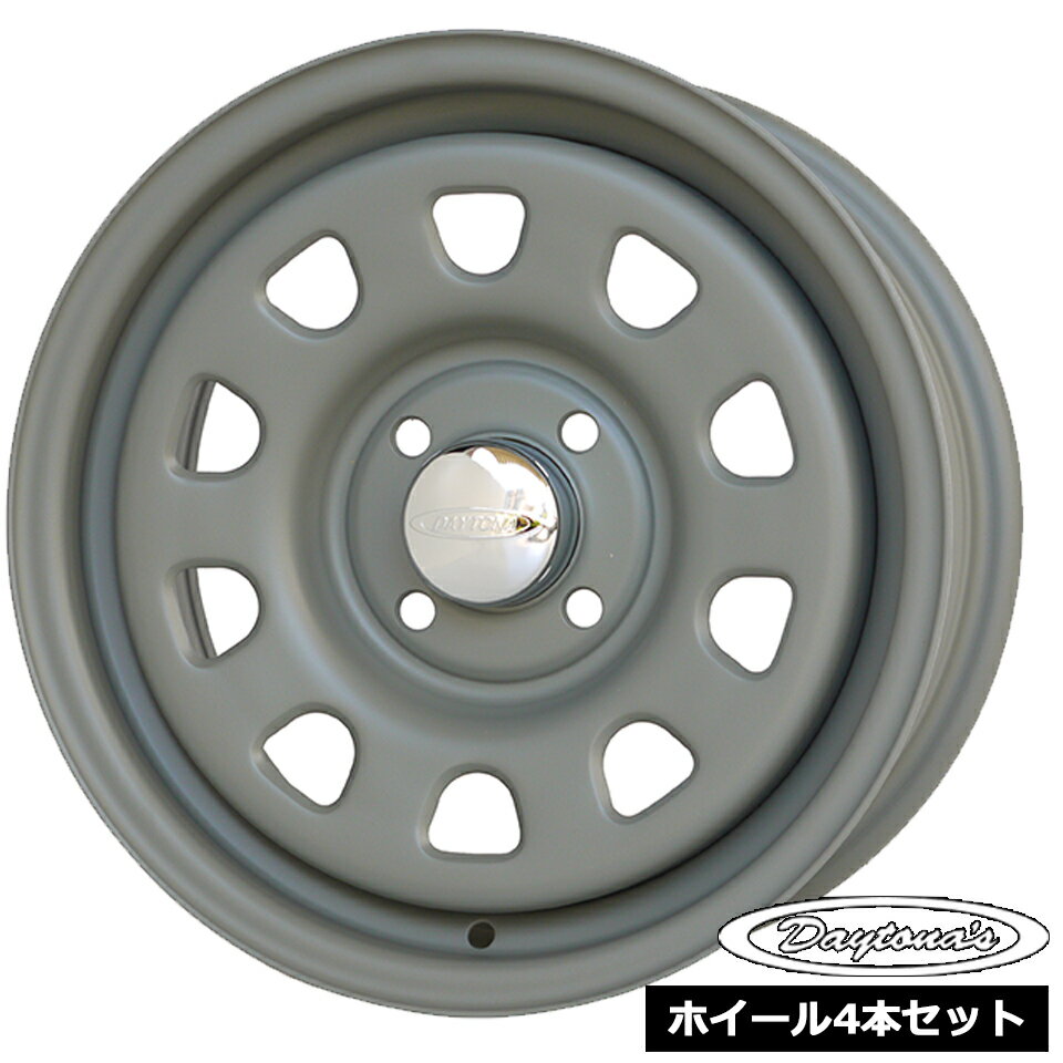 Rakuten - ホイール4本セット デイトナ DAYTONA'S マットグレー 14インチ 6.0J 4穴100 +30 プロボックス