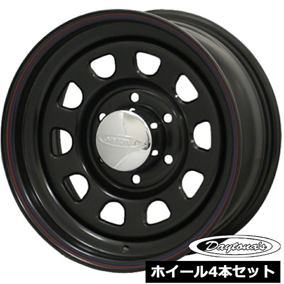 Rakuten - ホイール4本セット デイトナ DAYTONA'S ブラック 15インチ 7.0J 6穴139.7 +12
