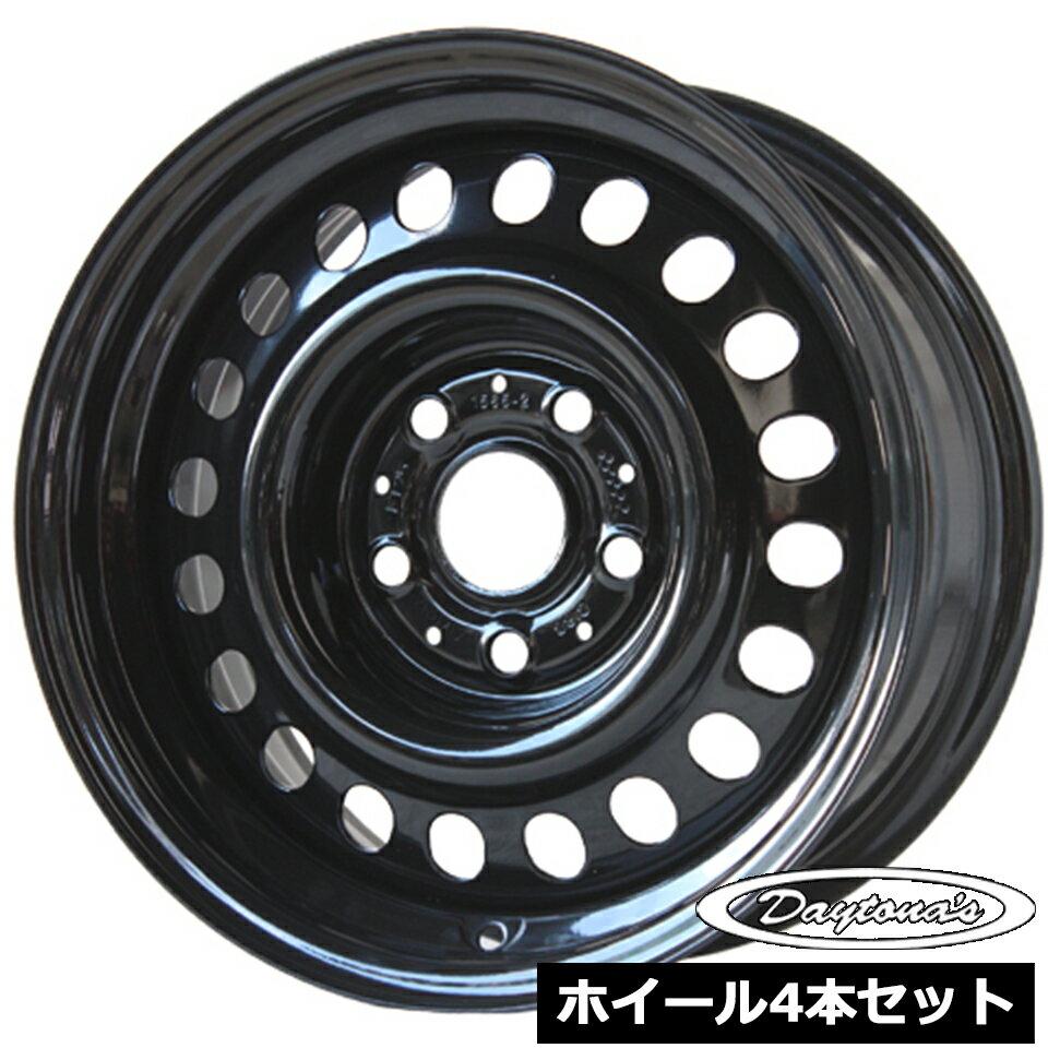 Rakuten - ホイール4本セットTHE TECCHIN WIDE20 ブラック 15インチ 7.0J 5穴114.3 +25
