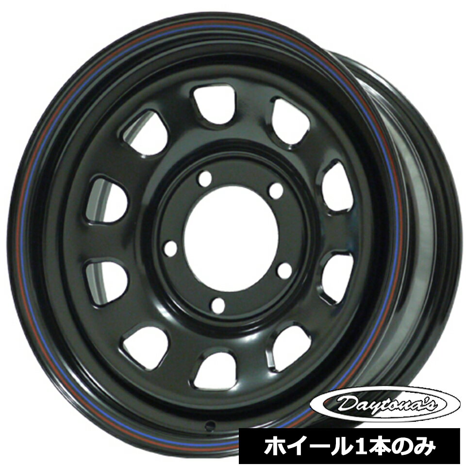 樂天商城 - ホイール1本価格 デイトナ DAYTONA'S ブラック 16インチ 6.0J 5穴139.7 ±00 ジムニーシエラ JB74W JB43W
