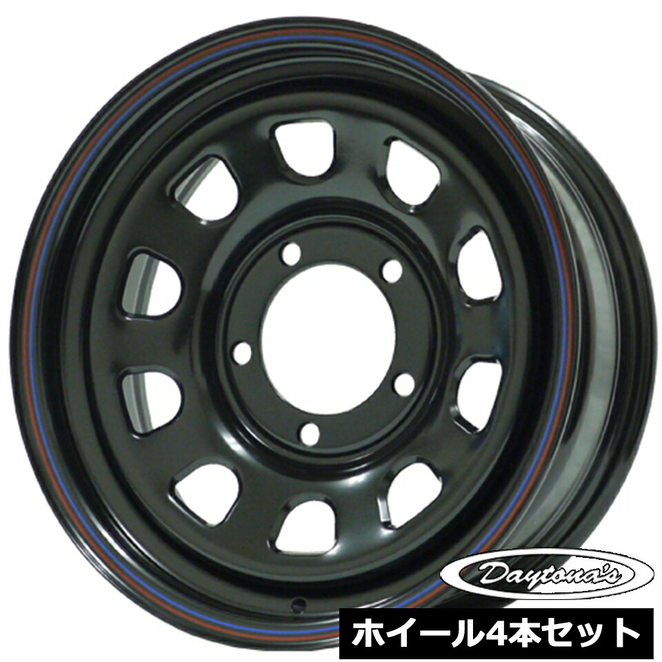 Rakuten - ホイール4本セット デイトナ DAYTONA'S ブラック 16インチ 6.0J 5穴139.7 ±00 ジムニーシエラ JB74W JB43W