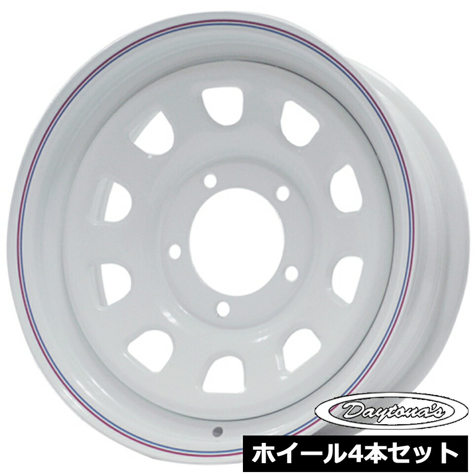 Rakuten - ホイール4本セット デイトナ DAYTONA'S ホワイト 16インチ 6.0J 5穴139.7 ±00 ジムニーシエラ JB74W JB43W