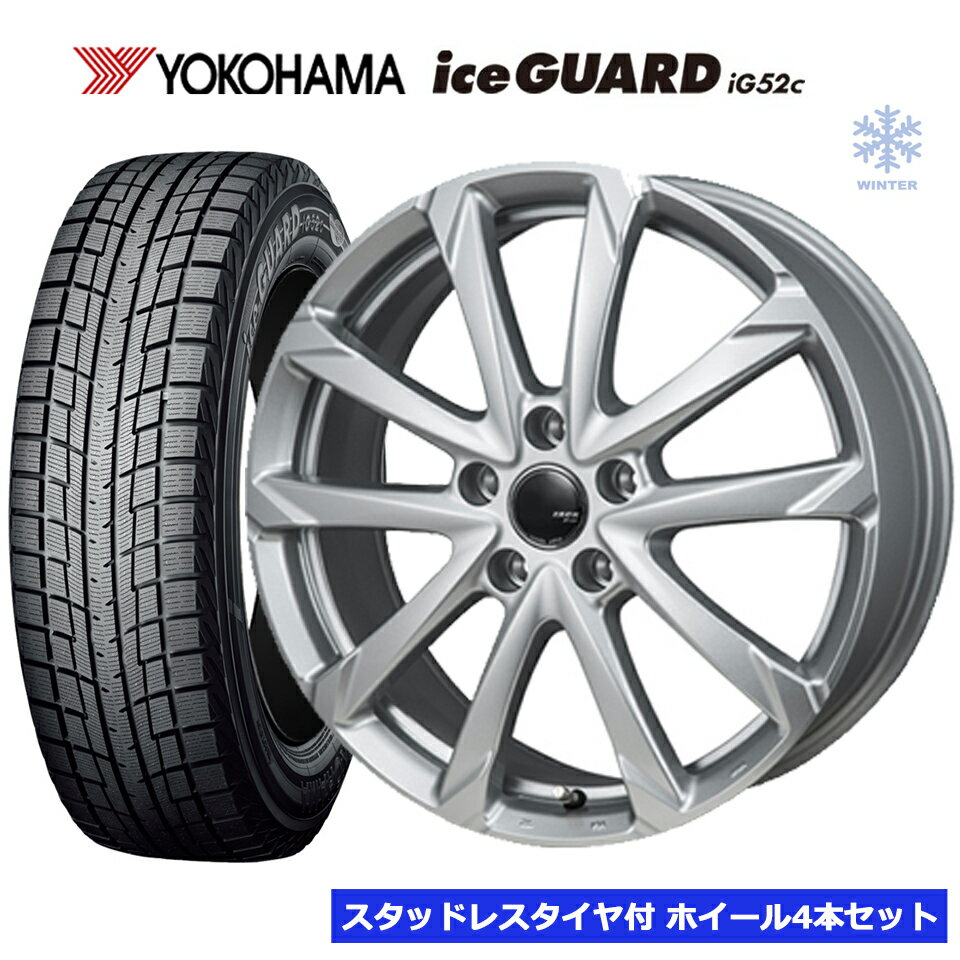 ZACK JP-325 16インチ 5穴 114.3 215/60R16 2025年製 ヨコハマ YOKOHAMA ICEGUARD IG52C タイヤ付ホイール4本セット オデッセイ CX-3
