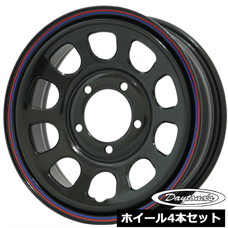 Rakuten - ホイール4本セット デイトナ DAYTONA'S G2 ブラック 16インチ 5.5J 5穴139.7 +22 ジムニー JB64W JB23W