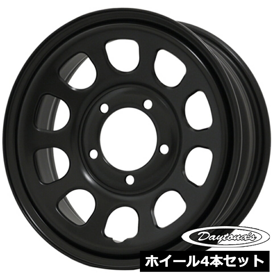 Rakuten - ホイール4本セット デイトナ DAYTONA'S G2 マットブラック 16インチ 5.5J 5穴139.7 +22 ジムニー JB64W JB23W
