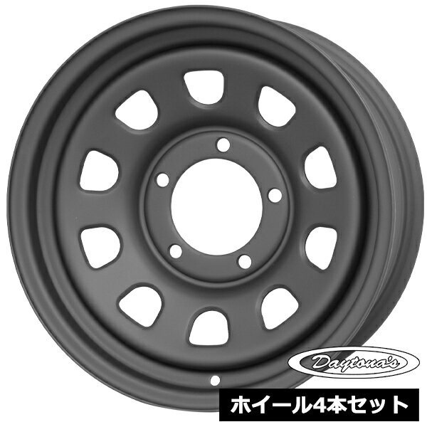 Rakuten - ホイール4本セット デイトナ DAYTONA'S マットブラック 16インチ 6.0J 5穴139.7 ±00 ジムニーシエラ JB74W JB43W