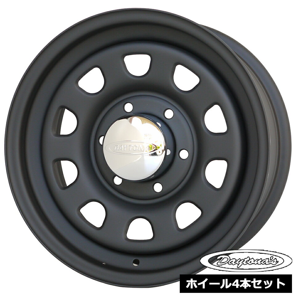 樂天商城 - ホイール4本セット デイトナ DAYTONA'S マットブラック 16インチ 7.0J 6穴139.7 +35 ハイエース200系チューナーサイズ