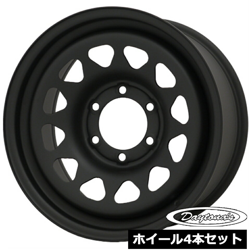 乐天商城 - ホイール4本セット デイトナ DAYTONAS D/S マットブラック 17インチ 8.0J 6穴139.7 +20 ハイラックス プラド サーフ
