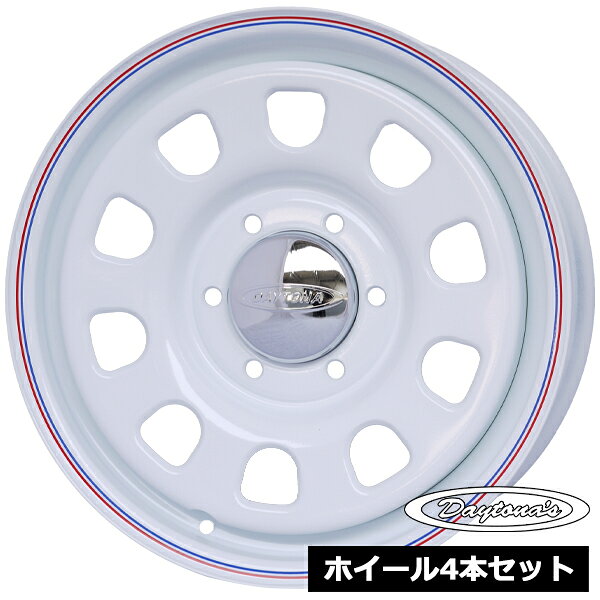 Rakuten - ホイール4本セット デイトナ DAYTONA'S ホワイト 17インチ 6.5J 6穴139.7 +38 ハイエース200系