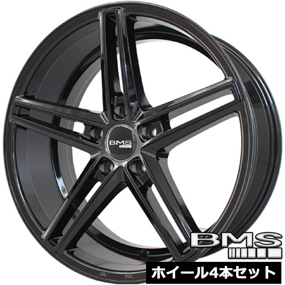 ホイール4本セットBMS C5-V2 グロスブラック 18インチ 8.0J 5穴114.3 +38